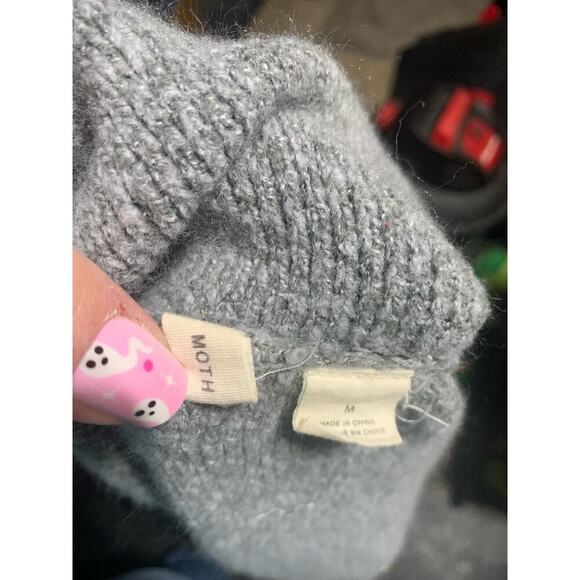 Anthropologie Angie open Sweater Coat by Moth Grey women’s size Medium - Picture 5 of 5